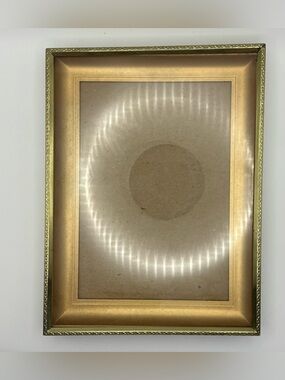 Vintage Gold Tone Picture Frame 8x6 Ornate Floral Metal Frame with Easel & Glass